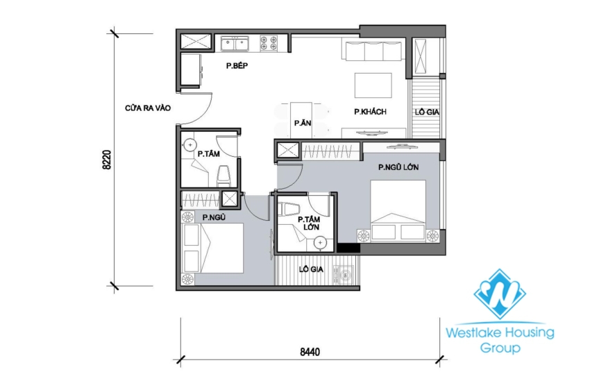 Two bedroom apartment for rent in Park 9 Time City.